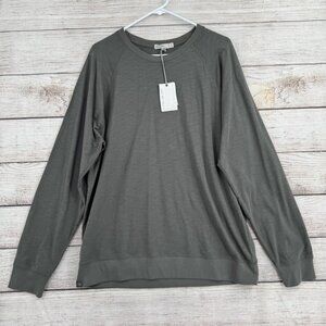 Barefoot Dreams Malibu Collection Sweater Mens XL Slub Raglan Pullover